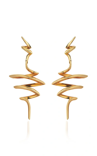 Gilan Women's Cintemani 18k Yellow Gold Diamond Earrings