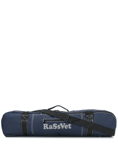 Rassvet Logo Print Skateboard Bag In Blue