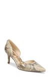 Sam Edelman Women's Jaina D'orsay Pumps In Wheat Multi Snake Print