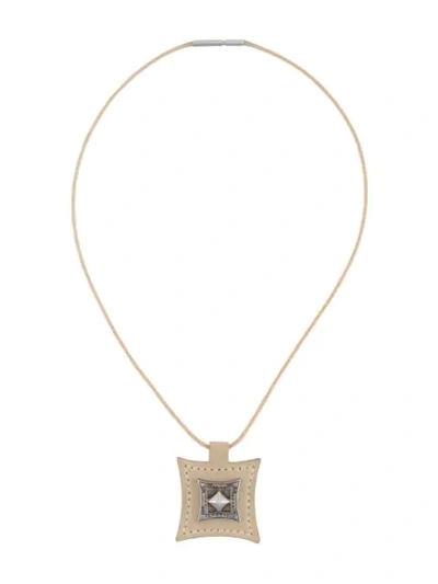Pre-owned Hermes 2000s  Touareg Necklace In Neutrals