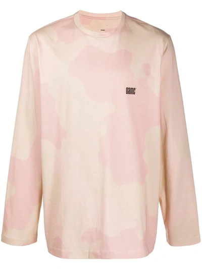 Oamc Camouflage Long-sleeve Sweatshirt In Pink