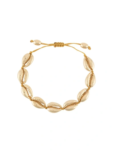 Tohum Medium Puka Shell Bracelet In Gold