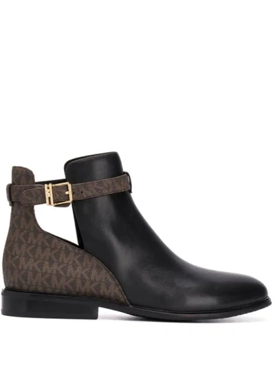 Michael Michael Kors Lawson Ankle Boots In Black