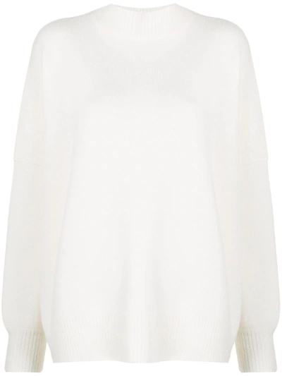 Oyuna High-neck Knitted Jumper In White