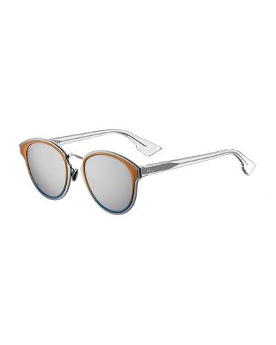 Dior Nightfall Square Mirrored Sunglasses In Orange
