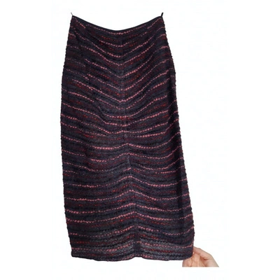Pre-owned Nina Ricci Wool Mid-length Skirt In Multicolour