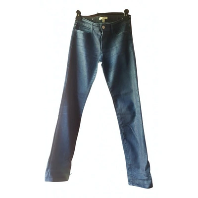 Pre-owned Burberry Blue Denim - Jeans Jeans