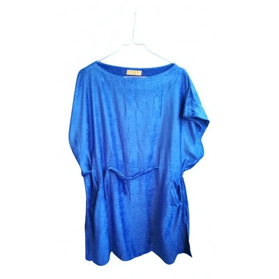 Pre-owned Emilio Pucci Mini Dress In Blue