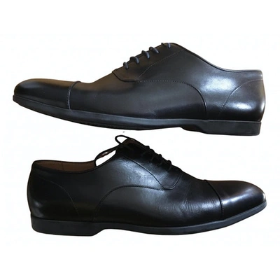 Pre-owned Paul Smith Leather Lace Ups In Black
