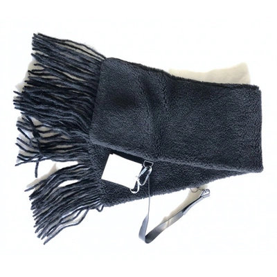 Pre-owned Max Mara Wool Stole In Black