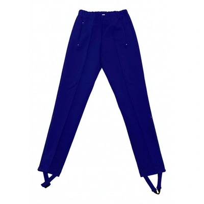 Pre-owned Balenciaga Slim Pants In Purple