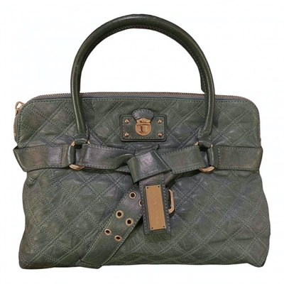 Pre-owned Marc Jacobs Leather Handbag In Green