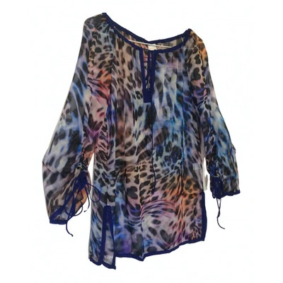 Pre-owned Milly Silk Tunic In Multicolour