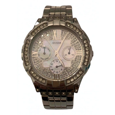 Pre-owned Guess Watch In Metallic