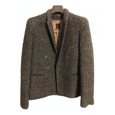 Pre-owned Seventy Wool Short Waistcoat In Grey
