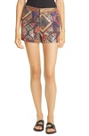 Le Superbe Women's P.o.p Tapestry Mini Skirt In Tapestry Patchwork