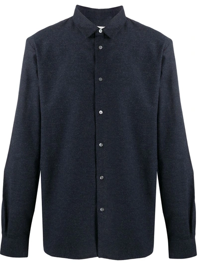 Stephan Schneider Long Sleeved Flannel Shirt In Blue