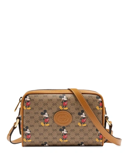 Gucci Candy Gg Mickey Mouse Crossbody Bag In Neutrals