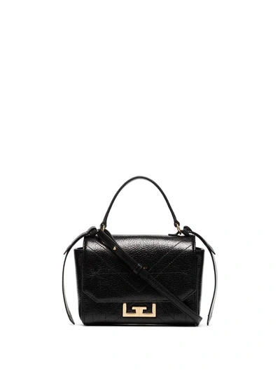 Givenchy Eden Mini Black Leather Shoulder Bag In Black