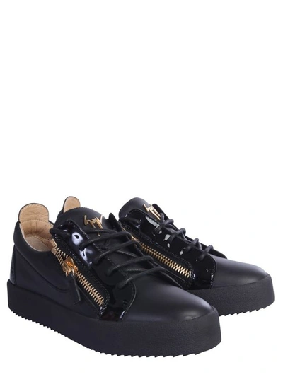 Giuseppe Zanotti Gail Black Leather Sneakers