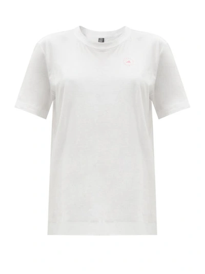 Adidas By Stella Mccartney Oversized Printed Organic Cotton-jersey T-shirt In White