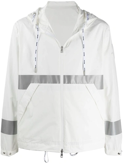 Moncler Adour Hooded Techno Jacket In White