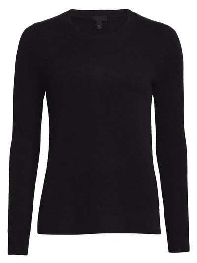 Saks Fifth Avenue Collection Cashmere Roundneck Sweater In Ebony