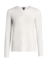 Saks Fifth Avenue Collection Featherweight Cashmere Sweater In China White