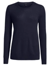 Saks Fifth Avenue Collection Featherweight Cashmere Sweater In Navy Dusk