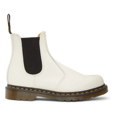 Dr. Martens' White 2976 Chelsea Boots