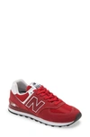 New Balance 574 Classic Sneaker In Neo Crimson/ Team Red