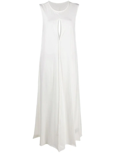Isaac Sellam Experience Draped Keyhole Dress In White
