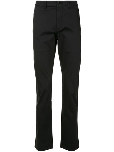 Hugo Boss Regular Straight Trousers In Black