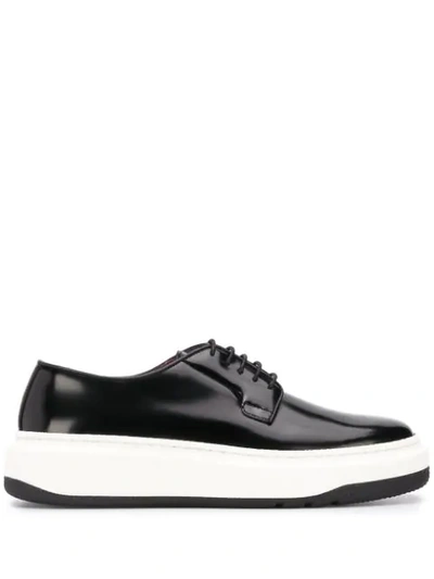 Paul Smith Sade Raised-sole Derby Shoes In Black