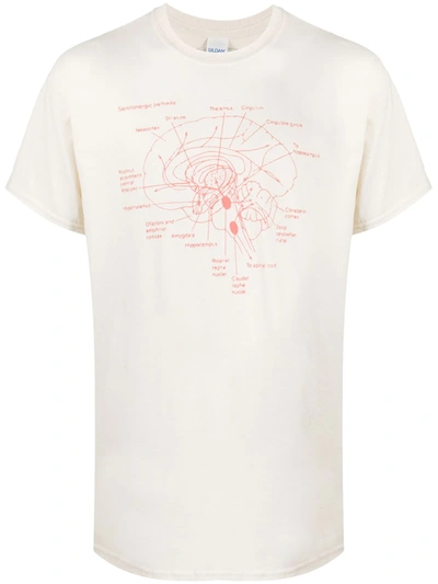 Paura Diagram-print T-shirt In Neutrals