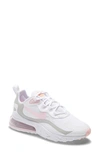 Nike Air Max 270 React Sneaker In White/ Pink Foam -total Orange