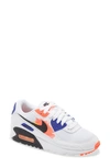 Nike Air Max 90 Women's Sneaker In White/ Black/ Orange