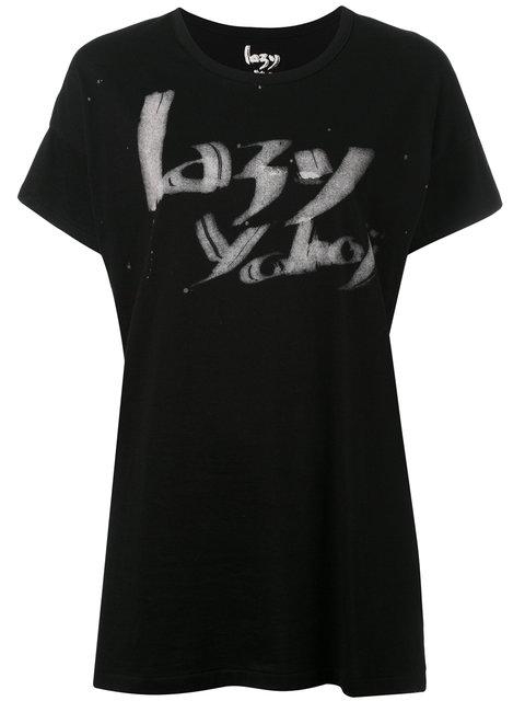 Yohji Yamamoto Lazy Yohji T-shirt | ModeSens