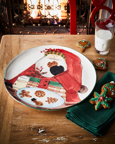 Vietri Old St. Nick Cookie Platter In Size 0