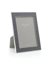 Addison Ross Croc-embossed Photo Frame In Dark Taupe