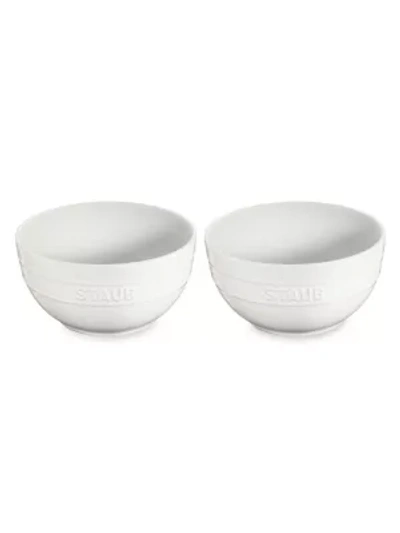 Staub Large Ceramic 2-piece Universal Bowl Set In White