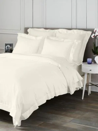 Saks Fifth Avenue Butterfly Flange Sham In Ivory