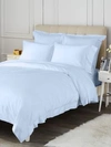 Saks Fifth Avenue Hemstitch Flat Sheet In Sky