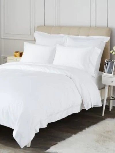 Saks Fifth Avenue Hemstitch Flat Sheet In White