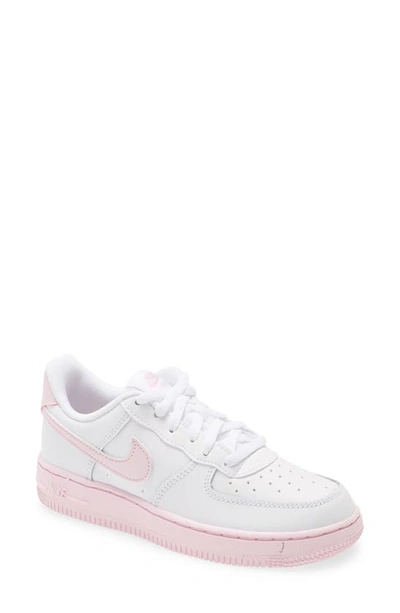 Nike Unisex Air Force 1 Lv8 Low Top Sneakers - Big Kid In White/pink