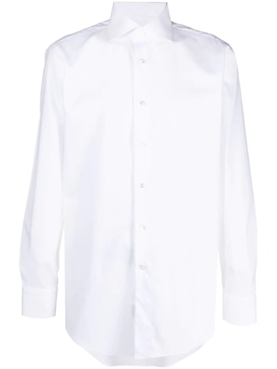 Brioni Button-down Shirt In White