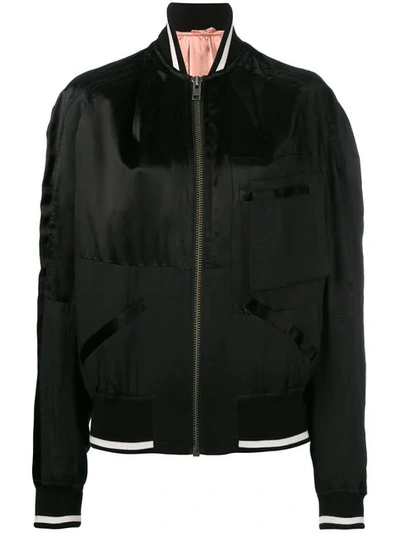 Haider Ackermann Panelled Bomber Jacket In Multicolour