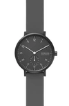 Skagen Aaren Kul?r Rubber Strap Watch, 36mm In Black