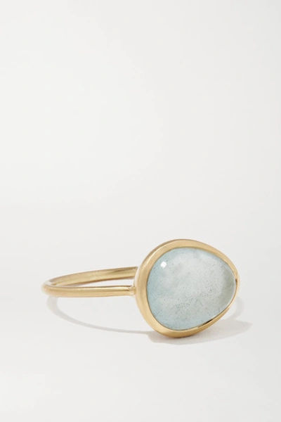 Pippa Small 18-karat Gold Aquamarine Ring