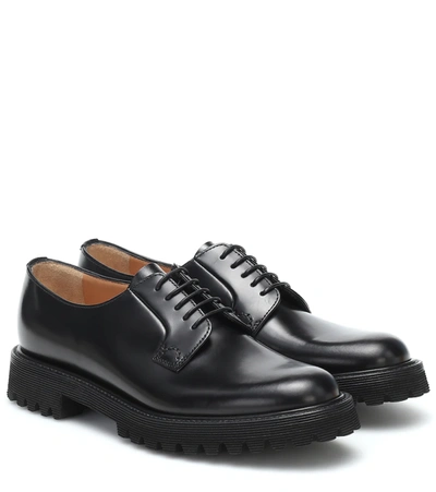 Church's Shannon Glossed-leather Brogues In Faab Black